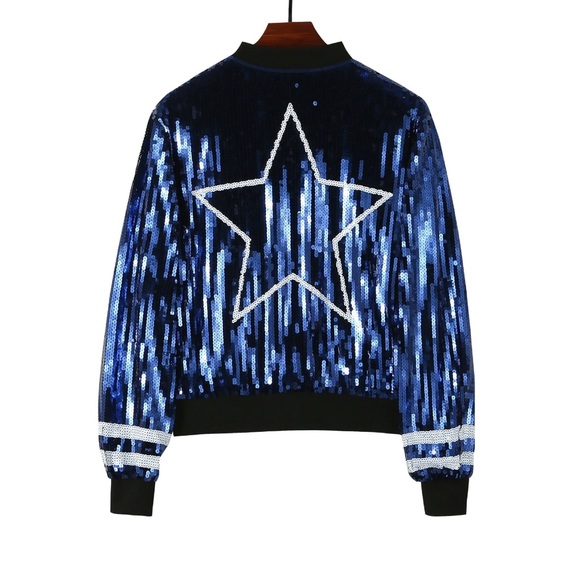Sale‼️Dallas Cowboys sequin jacket. ‼️‼️ - Picture 2 of 4